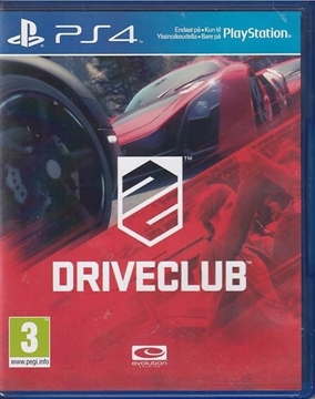 Driveclub - PS4  (B Grade) (Genbrug)